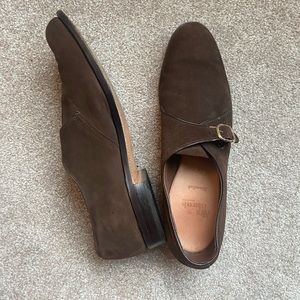 Allen Edmonds Standish Brown Suede Dress Shoes